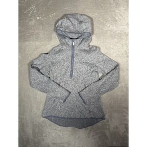 Lululemon Fleece & Thank You Half Zip Pullover Hoodie Heathered Plum Womens 8
